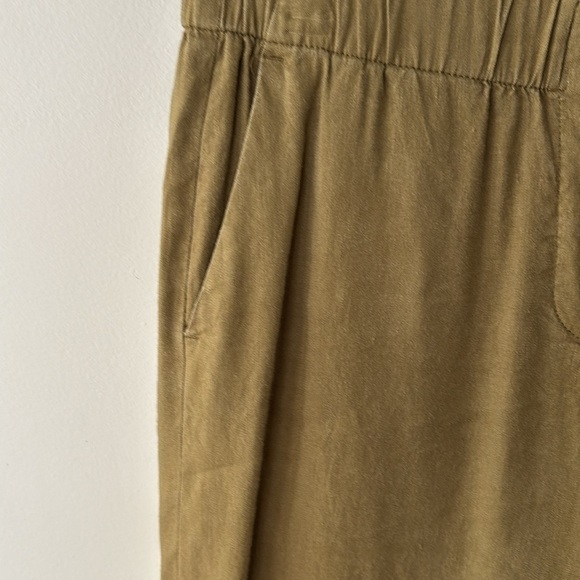 J. Jill Sage Green Cropped Elastic Waist Pants Linen Blend Size XS - Picture 7 of 12